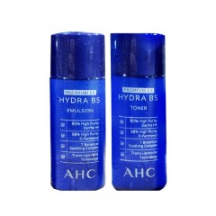 韩国AHC蓝啵啵EX B5透明质酸旅行套裝水20ml+乳液20ml